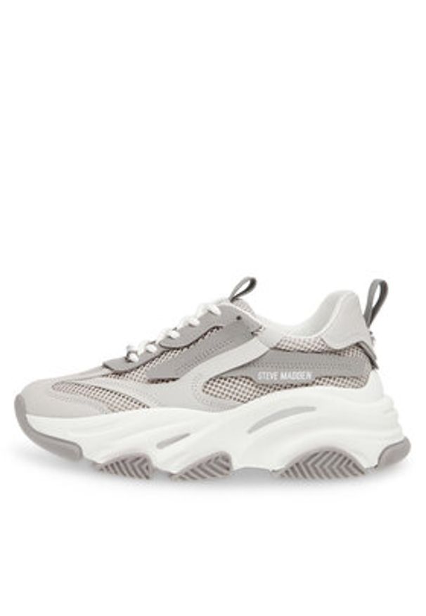 Steve Madden Sneakersy Possession-E Sneaker SM19000033-04005-GGY Szary. Kolor: szary. Materiał: skóra