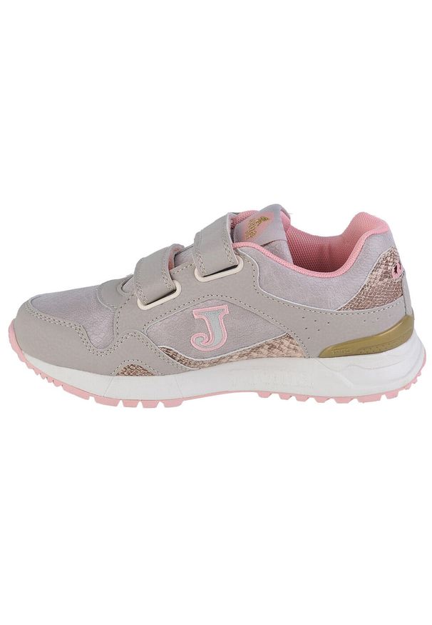 Buty do chodzenia dla dzieci Joma 6100 JR 2225. Zapięcie: rzepy. Kolor: wielokolorowy, różowy, beżowy, szary. Materiał: materiał, syntetyk. Szerokość cholewki: normalna. Sport: turystyka piesza