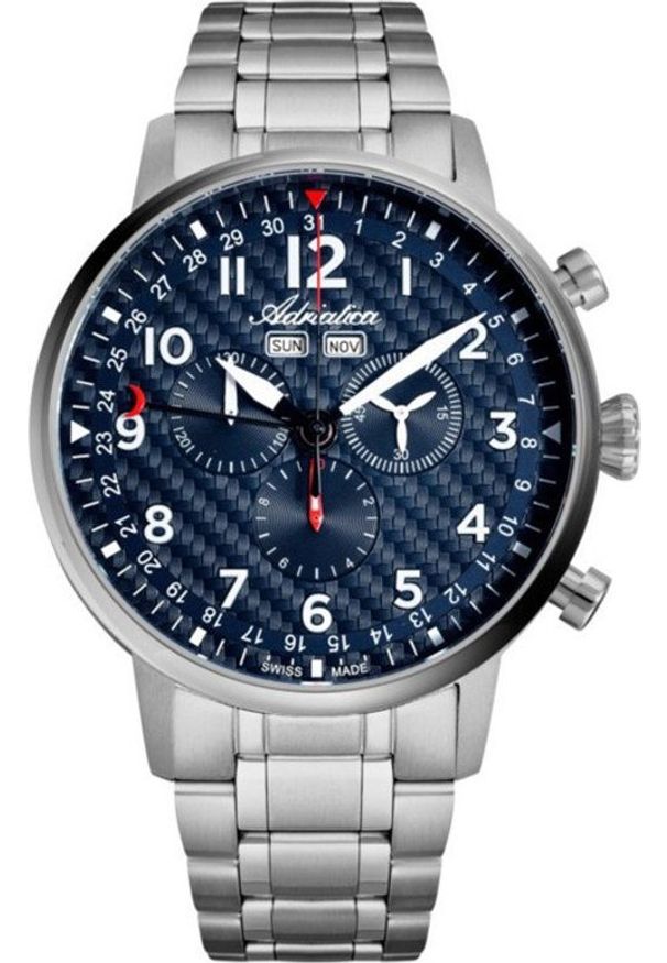 Zegarek Adriatica Zegarek męski Adriatica A8308.4125CH szary. Kolor: szary