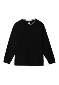 Bluza The North Face Zumu 0A5ILHJK31 - czarna. Okazja: na co dzień. Typ kołnierza: bez kaptura. Kolor: czarny. Materiał: prążkowany, bawełna, żakard. Styl: casual #1