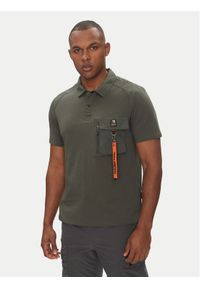 Parajumpers Polo Rescue 25SMPMPORE10 Zielony Regular Fit. Typ kołnierza: polo. Kolor: zielony. Materiał: bawełna