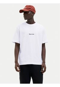 Jack & Jones - Jack&Jones T-Shirt Norrebro 12282892 Biały Relaxed Fit. Kolor: biały. Materiał: bawełna