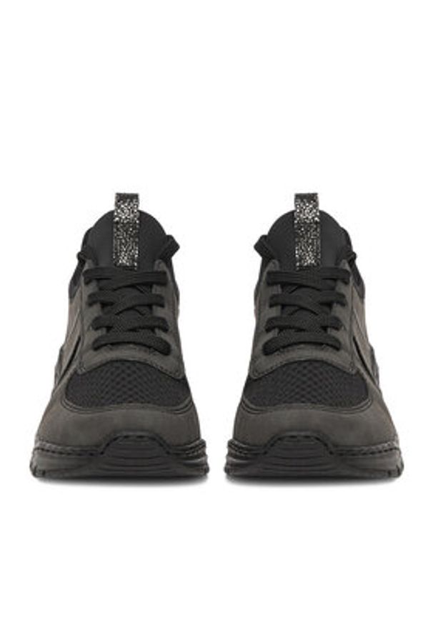 Rieker Sneakersy M4970-45 Czarny. Kolor: czarny. Materiał: materiał, syntetyk