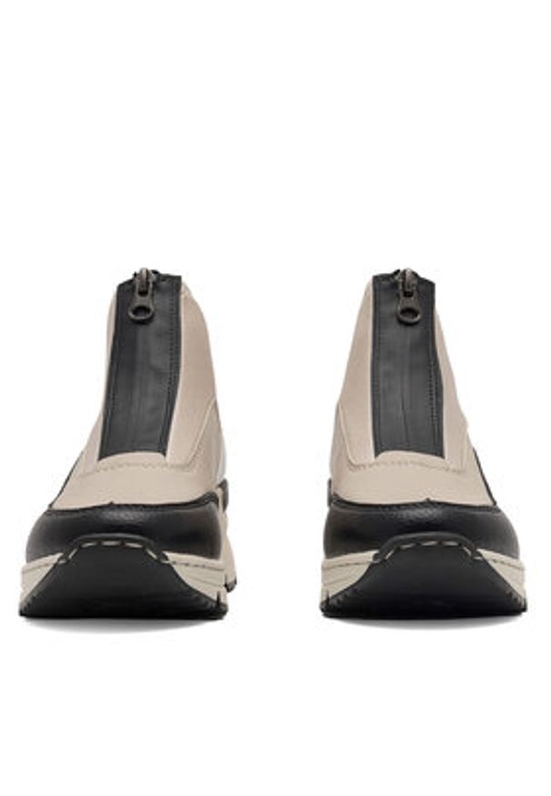 Rieker Sneakersy N6352-60 Beżowy. Kolor: beżowy. Materiał: materiał
