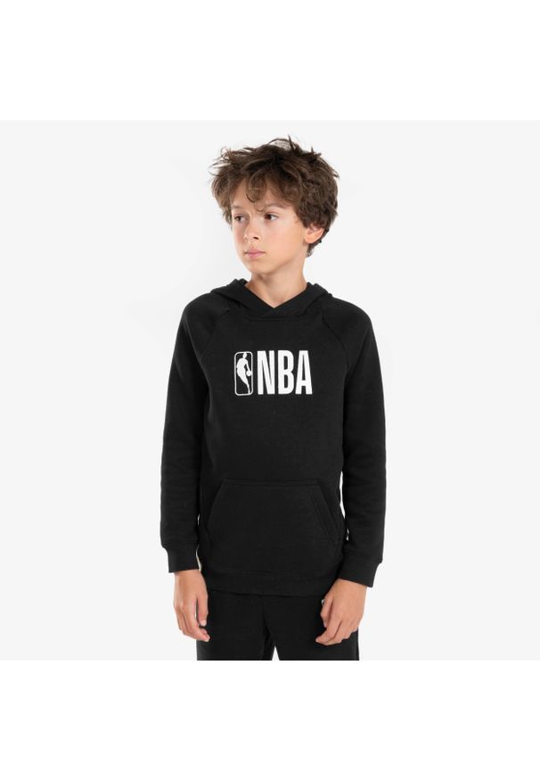 TARMAK - Bluza z kapturem do koszykówki dla dzieci Tarmak NBA 900. Typ kołnierza: kaptur. Kolor: czarny, wielokolorowy. Materiał: materiał, tkanina. Sport: koszykówka