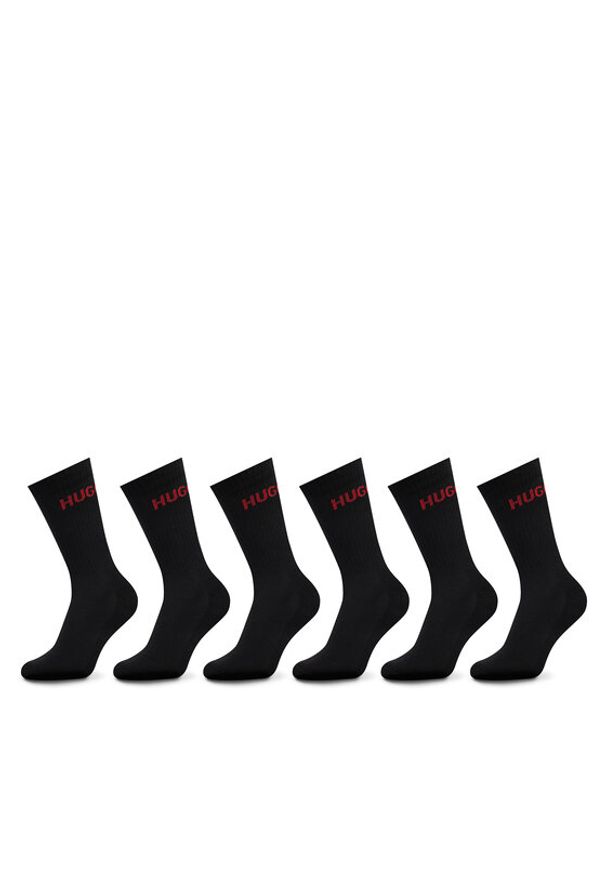 Hugo - HUGO Skarpety długie 50510187 Czarny. Kolor: czarny. Materiał: bawełna