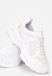 Born2be - Białe Sneakersy Molmellia. Wysokość cholewki: przed kostkę. Kolor: biały. Materiał: materiał. Szerokość cholewki: normalna. Wzór: aplikacja #5
