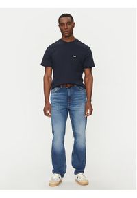 Guess Jeans T-Shirt M5RI74 K8FQ4 Granatowy Regular Fit. Kolor: niebieski. Materiał: bawełna #3