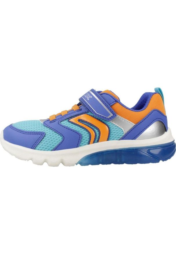 Geox - Buty GEOX J CIBERDRON BOY Niebieski. Kolor: niebieski. Materiał: syntetyk, tkanina. Sport: turystyka piesza