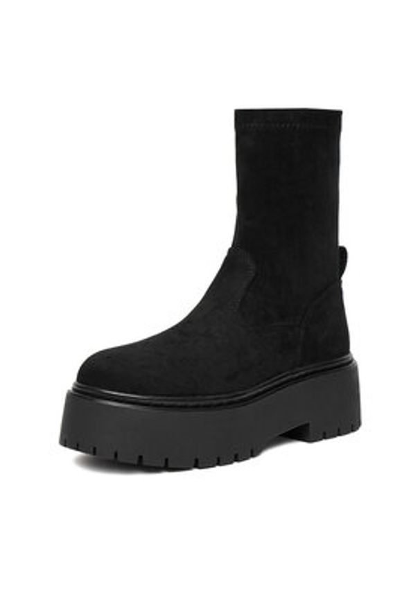 DeeZee Botki CEO-HY13123-48 Czarny. Kolor: czarny. Materiał: materiał