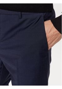 Calvin Klein Spodnie garniturowe K10K111722 Granatowy Slim Fit. Kolor: niebieski. Materiał: wełna #2
