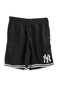 47 Brand - Spodenki sportowe męskie MLB New York Yankees Court Grafton Shorts. Kolor: czarny. Materiał: poliester