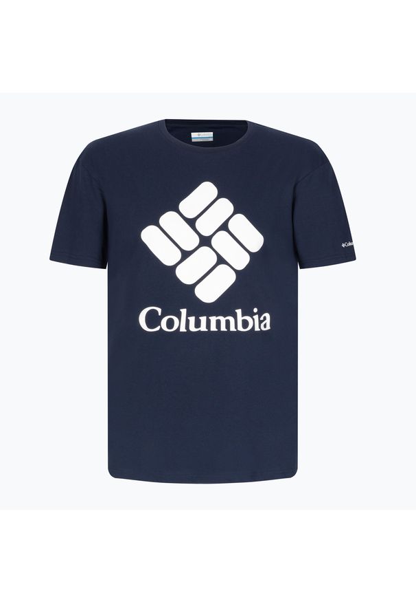 columbia - Koszulka trekkingowa męska Columbia CSC Basic Logo. Kolor: niebieski