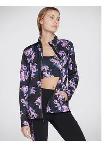 skechers - Skechers Kurtka anorak Skechcloud Winter Bloom Jacket JA3 Czarny Regular Fit. Kolor: czarny. Materiał: syntetyk #3