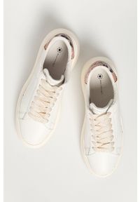 MOA Concept Buty skórzane kolor biały na platformie. Nosek buta: okrągły. Zapięcie: sznurówki. Kolor: biały. Materiał: skóra. Obcas: na platformie #3