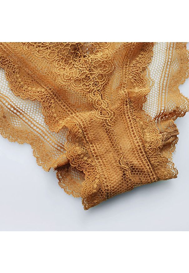 Intica - Koronkowe figi z paskami na biodrach na specjalne okazje Leonella. Kolor: biały. Materiał: koronka. Wzór: koronka