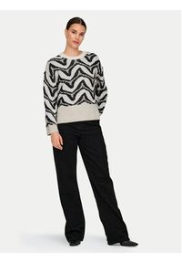 only - ONLY Sweter Jane 15332157 Beżowy Regular Fit. Kolor: beżowy. Materiał: syntetyk