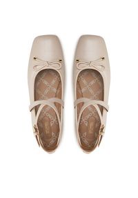 Michael Kors Baleriny Collette Leather Ballet Flat 40T4CTFP1L Beżowy. Kolor: beżowy. Materiał: skóra #3