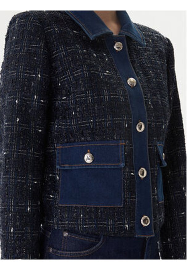 Morgan Marynarka 261-VINCA Granatowy Regular Fit. Kolor: niebieski. Materiał: syntetyk