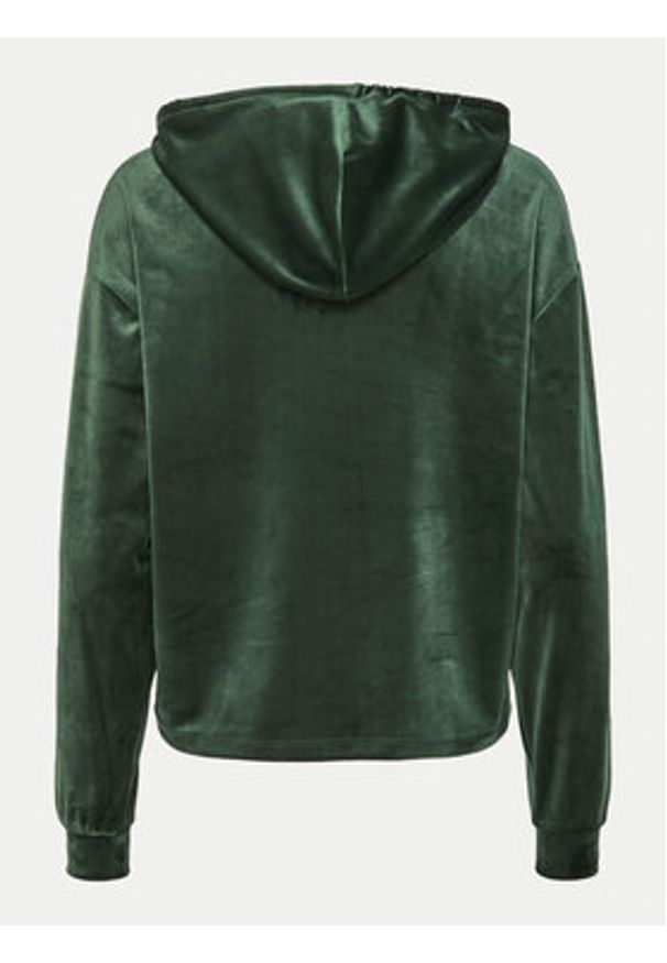 Pieces Bluza Silli 17154433 Zielony Regular Fit. Kolor: zielony. Materiał: welur