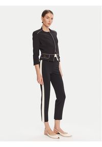 Elisabetta Franchi Spodnie materiałowe PA-T01-56E2-V340 Czarny Regular Fit. Kolor: czarny. Materiał: syntetyk
