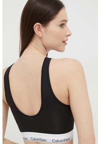 Calvin Klein Underwear top damski kolor czarny. Kolor: czarny. Materiał: dzianina. Długość rękawa: na ramiączkach. Wzór: melanż #2