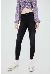 Vero Moda jeansy Peach damskie medium waist. Kolor: czarny #3