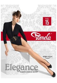 Pamela - Półmatowe rajstopy ELEGANCE 15 Den. Materiał: poliamid, włókno, elastan