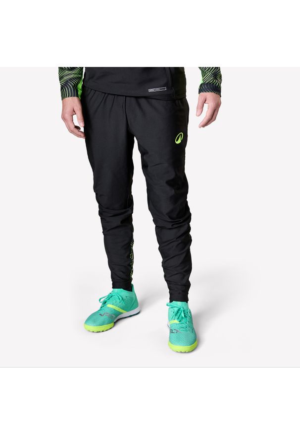 KIPSTA - Spodnie treningowe do piłki nożnej Viralto Wave. Kolor: czarny. Materiał: poliester, materiał, elastan. Sport: piłka nożna