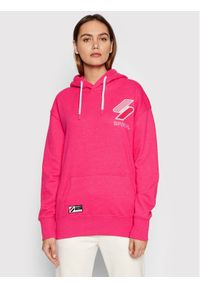 Superdry Bluza Code W2011263A Różowy Regular Fit. Kolor: różowy. Materiał: bawełna #1