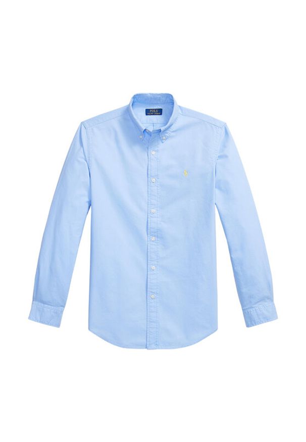 Polo Ralph Lauren Koszula 710805564509 Niebieski Regular Fit. Typ kołnierza: polo. Kolor: niebieski. Materiał: bawełna