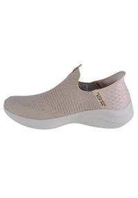 skechers - Buty sportowe Sneakersy damskie, Skechers Ultra Flex 3.0-Glitter Me Slip-Ins. Kolor: beżowy. Sport: turystyka piesza