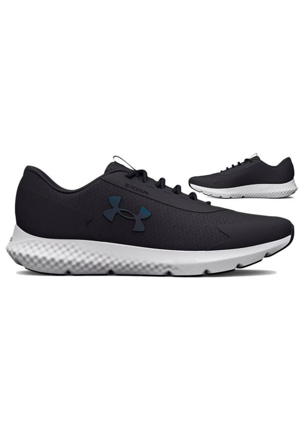 Buty do biegania męskie Under Armour Charged Rogue 3 Storm. Kolor: biały, wielokolorowy, czarny. Materiał: guma, materiał, syntetyk