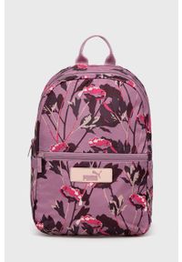 Puma plecak damski kolor fioletowy duży wzorzysty. Kolor: fioletowy. Materiał: materiał #1