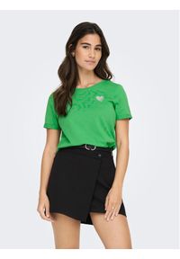 only - ONLY T-Shirt Kita 15244714 Zielony Regular Fit. Kolor: zielony. Materiał: bawełna #1