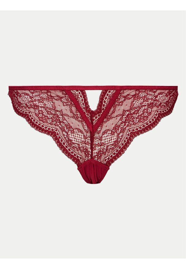 Hunkemöller Figi brazylijskie Isabelle 206371 Bordowy. Kolor: czerwony. Materiał: syntetyk