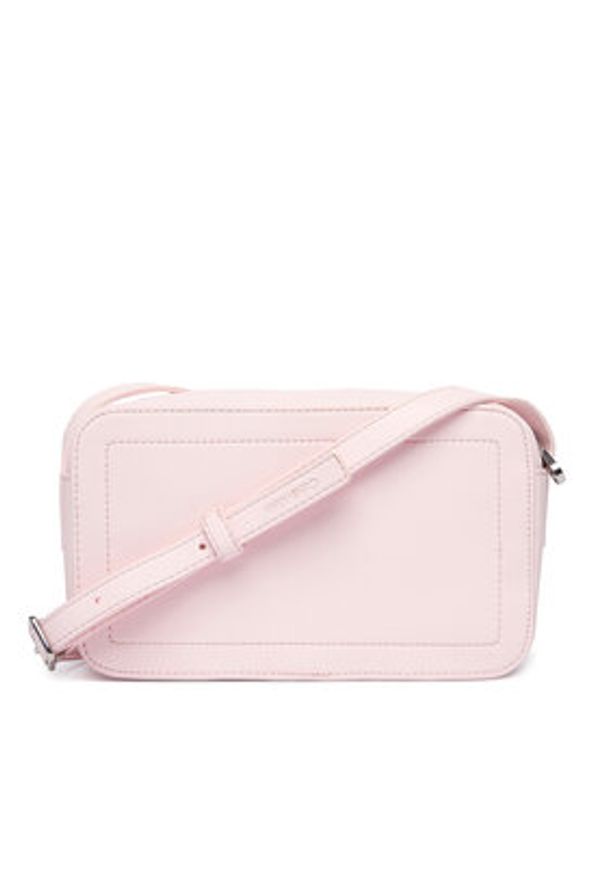 Calvin Klein Torebka Bold Ck Camera Bag LV04F3220G Różowy. Kolor: różowy. Materiał: skórzane