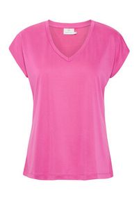 Kaffe T-Shirt Kalise 10504040 Różowy Regular Fit. Kolor: różowy. Materiał: syntetyk #7