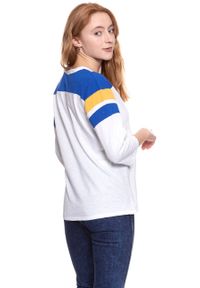 Wrangler - WRANGLER T SHIRT DAMSKI B&Y LS LOOSE TEE WHITE W723LEA12 112130926. Wzór: nadruk #8