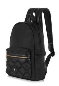 Ochnik - Czarny plecak damski z kieszenią na laptop. Kolor: czarny. Materiał: poliester #2