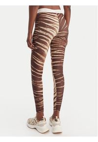 Just Cavalli Legginsy 80PAC100 JS558 Brązowy Skinny Fit. Kolor: brązowy. Materiał: syntetyk #4