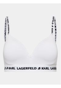 Karl Lagerfeld - KARL LAGERFELD Biustonosz top Logo 230W2108 Biały. Kolor: biały. Materiał: lyocell #3