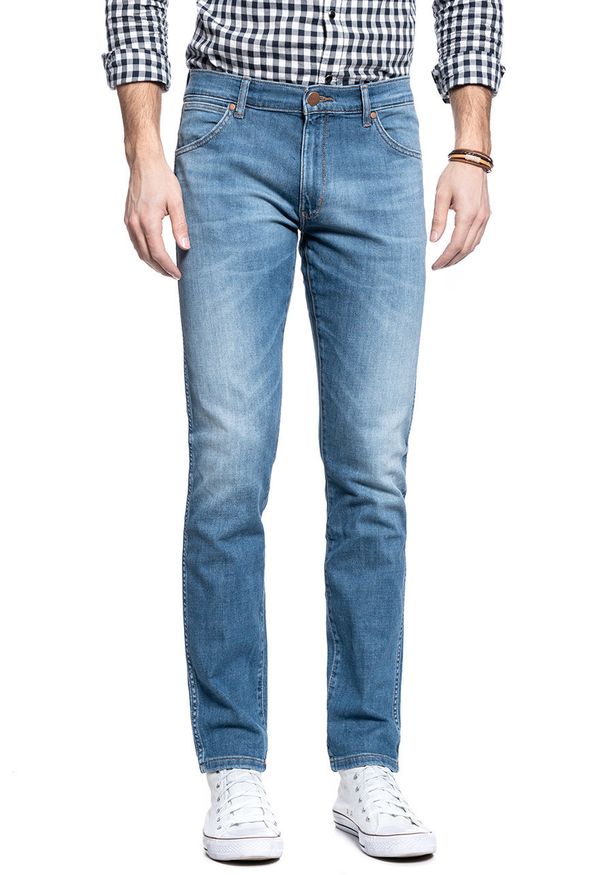 Wrangler - WRANGLER SPODNIE MĘSKIE LARSTON DE-LITE BLUE W18SQ148R 112127589