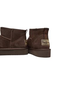 Pepe Jeans Śniegowce Dissy Young W PLS50536 Brązowy. Kolor: brązowy. Materiał: skóra, zamsz #4