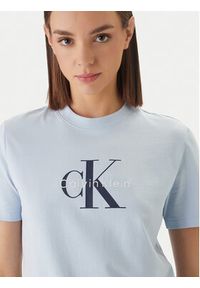 Calvin Klein Jeans T-Shirt LV047B865G Niebieski Regular Fit. Kolor: niebieski. Materiał: bawełna #5
