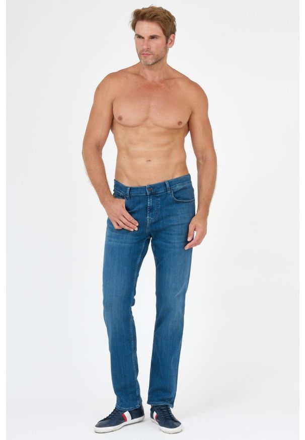 7 FOR ALL MANKIND Niebieskie jeansy męskie STANDARD LUXE, Rozmiar 40. Kolor: niebieski