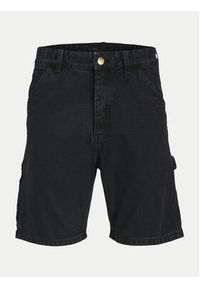 Jack & Jones - Jack&Jones Szorty jeansowe Jjitony 12252814 Czarny Loose Fit. Kolor: czarny. Materiał: bawełna #11