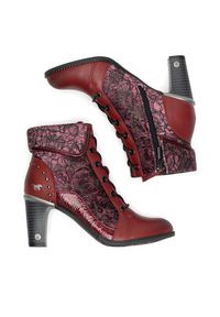 Mustang Botki 1335-506 Czerwony. Kolor: czerwony. Materiał: materiał #5