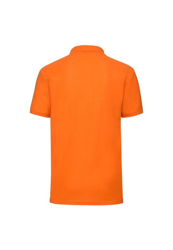 FRUIT OF THE LOOM - Męska Koszulka Polo 65/35. Typ kołnierza: polo. Kolor: żółty, pomarańczowy, wielokolorowy