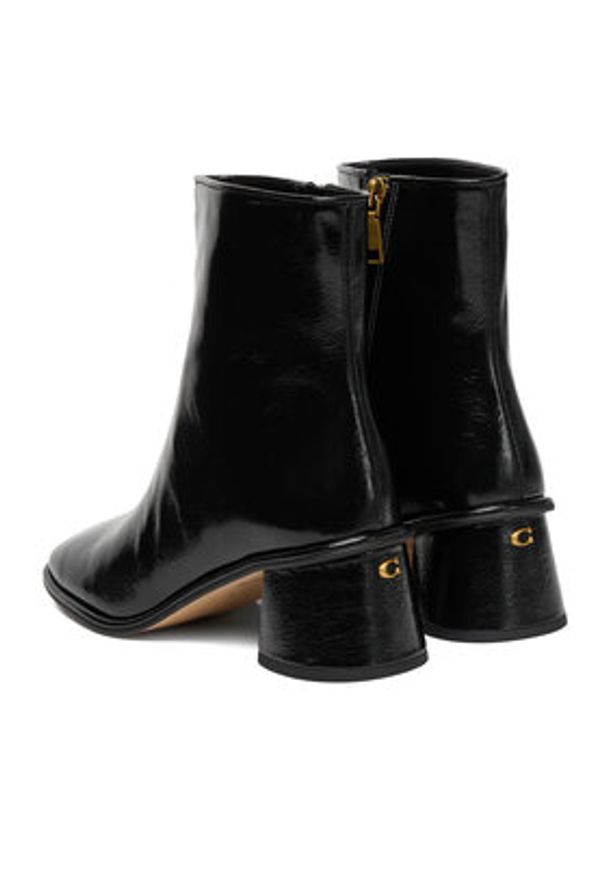 Coach Botki CCH46 Czarny. Kolor: czarny. Materiał: skóra, lakier